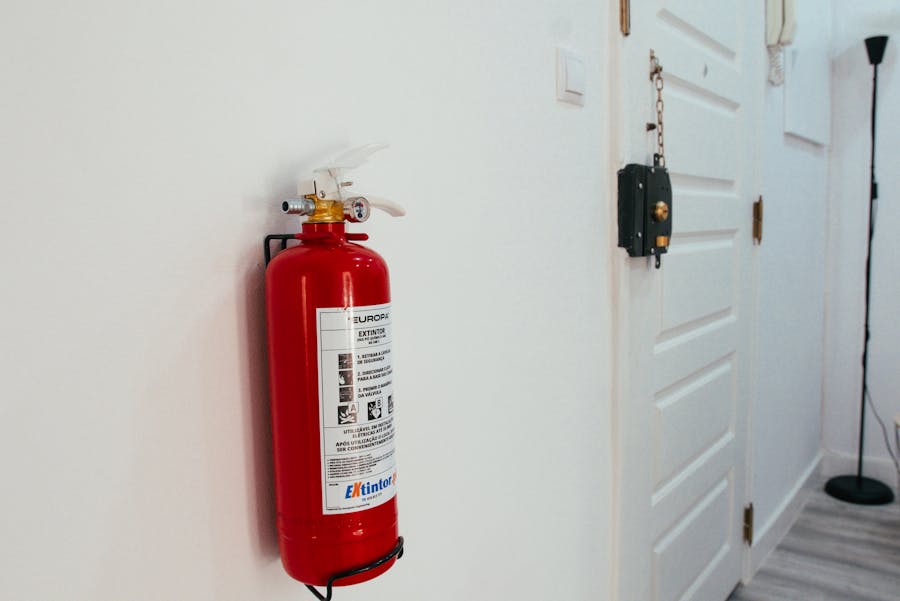 a fire extinguisher